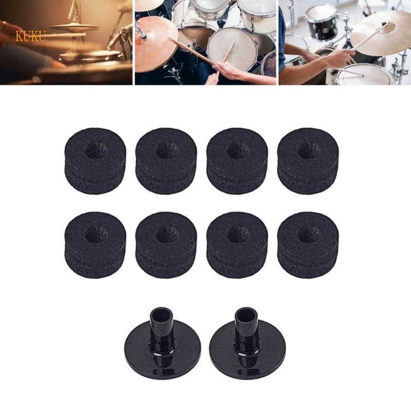 KU* Pack Of 10 พลาสติกกลอง Felt ด้านล่างสําหรับ Enhanced Vibration Dampening