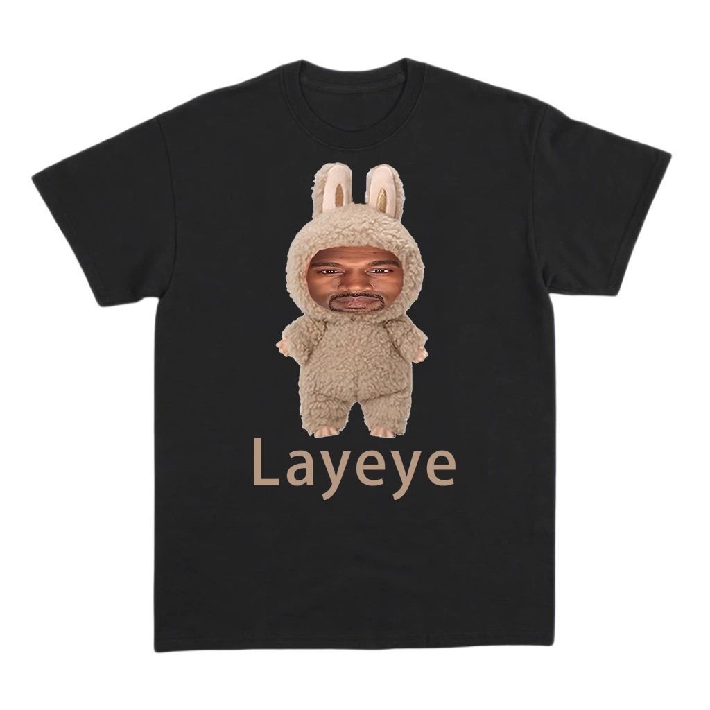 Spoof Creative kanyetcodfashion แขนสั้น layeye เสื้อสไตล์ t ผู้ชายผู้หญิงสนุกแบบเดียวกับผ้าฝ้ายแท้ตล