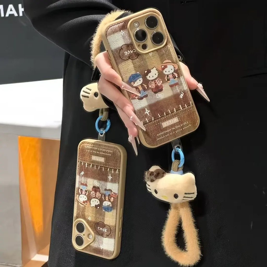 BOSTON เหมาะสําหรับ Apple 17promax เคสโทรศัพท์ Redmi K80pro หญิง mate70proKT แมวเชือกเส้นเล็ก Redmi 