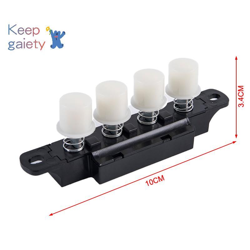 [Kpt-t] 250V 4Push ปุ่มเปียโนประเภท Key Board Switch สําหรับ Plug-in พัดลมไฟฟ้าพัดลมตั้งพื้น [ใหม่]