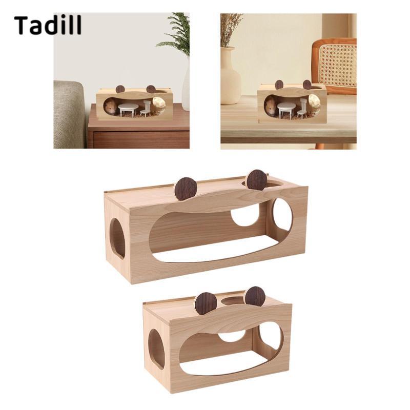 Tadill Hamster House Exploration Toy อุปกรณ์ภูมิทัศน์ Hut Hamster Hideout สําหรับ