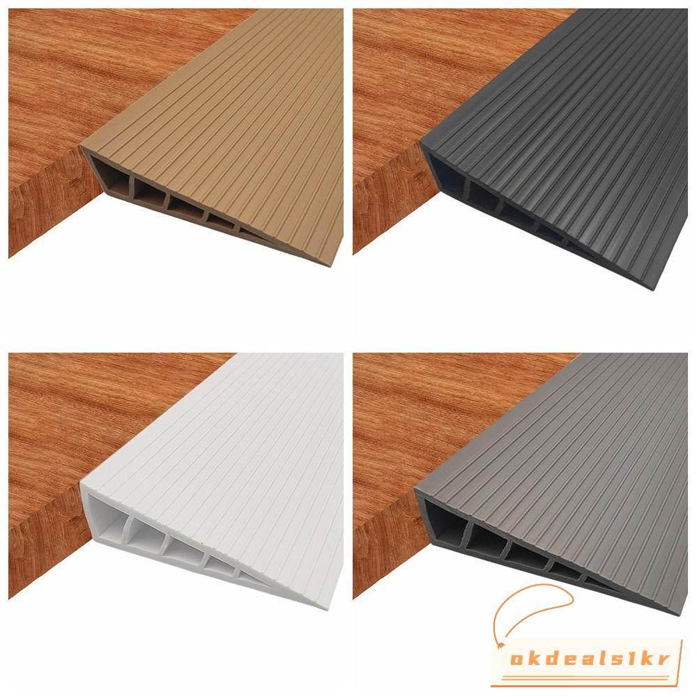 IOKDEALS1 ชั้นเปลี่ยนแถบ, 60 ซม.กุหลาบเกณฑ์ลาด, ยืดหยุ่นตัดได้ Self กาว PVC ประตูเกณฑ์ลดไม้/ชั้นกระเบื้อง