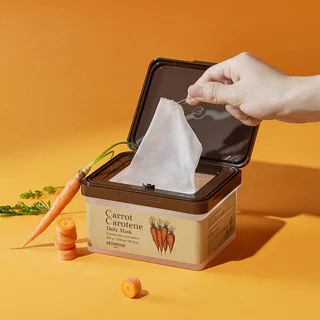 Skinfood Carrot Carotene Daily Mask 270g [30 Sheets] สกินฟู๊ด แผ่นมาสก์บำรุงผิว สูตรสารสกัดจากแครอท.