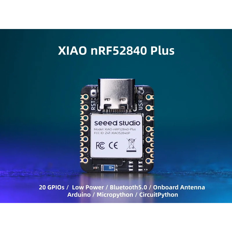 ดูสตูดิโอ XIAO nRF52840 Plus - XIAO nRF52840 Sense Plus - 20 GPIOs, Arduino/MicroPython/CircuitPytho