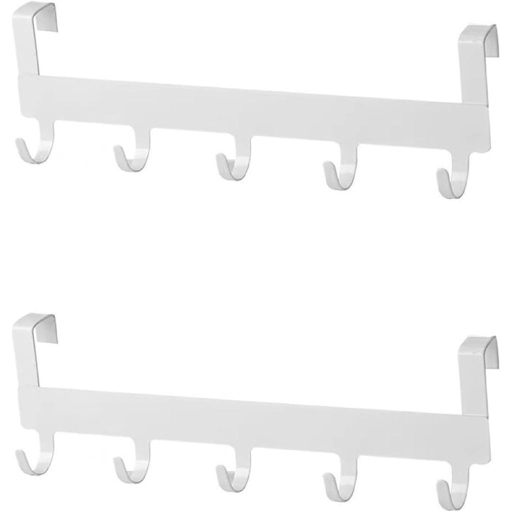 Eywlwaar เหนือตะขอประตูตู้เหมาะสําหรับประตู 3/4 นิ้ว (ความหนากว่า 0.8 นิ้วไม่เหมาะสําหรับ (2 แพ็คสีข