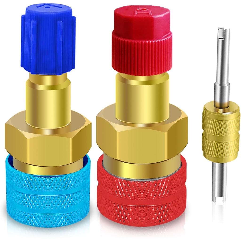 อะแดปเตอร์ Boltigen R134a ถึง R1234yf, อะแดปเตอร์ R1234yf, ชุดอะแดปเตอร์ R1234yf ถึง R134a, ด้านซ้าย