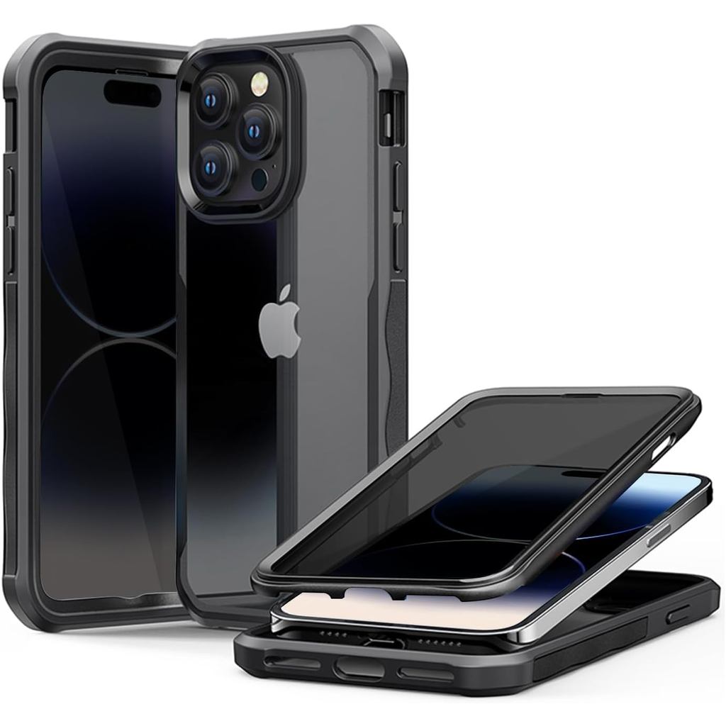 เคสความเป็นส่วนตัว ใช้ได้กับ iPhone 14 Pro Max, เคส Anti Peep พร้อมตัวป้องกันหน้าจอความเป็นส่วนตัวแบ