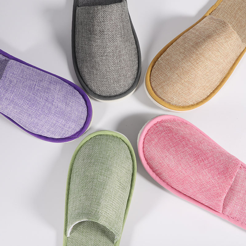 Star Hotel High-End ทิ้งผ้าฝ้ายผ้าลินินรองเท้า B & B หนา Anti-slip รองเท้าทิ้ง M3.23