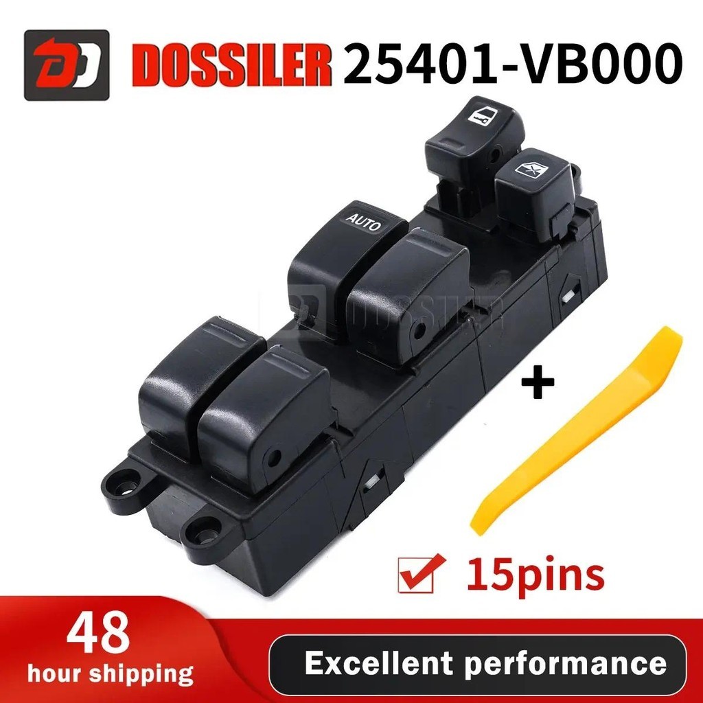 25401-VB000 Dossilier ไฟฟ้าหน้าต่างตัวควบคุม Master Switch สําหรับ Navara pickup d22 paladin 25401-6