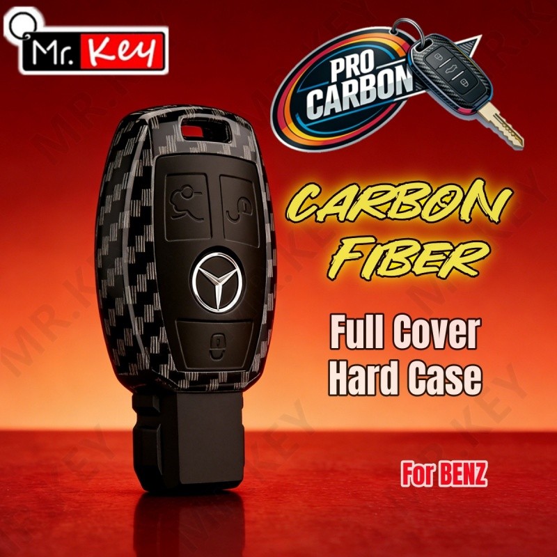 [Mr.Key] Mercedes Benz คาร์บอนไฟเบอร์สําหรับ C180 C200 E300 CLA GLA GLB W108 W168 Class