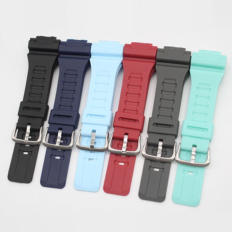 เหมาะสําหรับ AQS810WSTLS100H เรซิ่น Frosted สายนาฬิกา AEQWW735H
