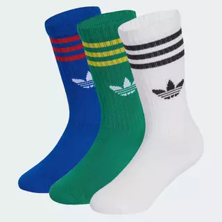 adidas ไลฟ์สไตล์ ถุงเท้าความยาวครึ่งแข้ง (3 คู่) เด็ก สีน้ำเงิน KE4616
