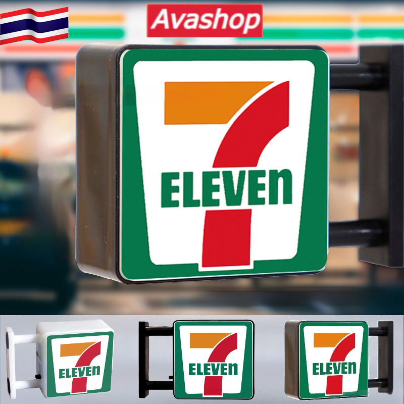 7-11 แม่เหล็กติดตู้เย็น, ไฟป้ายเรืองแสง, สติ๊กเกอร์ติดตู้เย็นแม่เหล็ก 3D, สามารถใช้เป็นของตกแต่งตู้เ