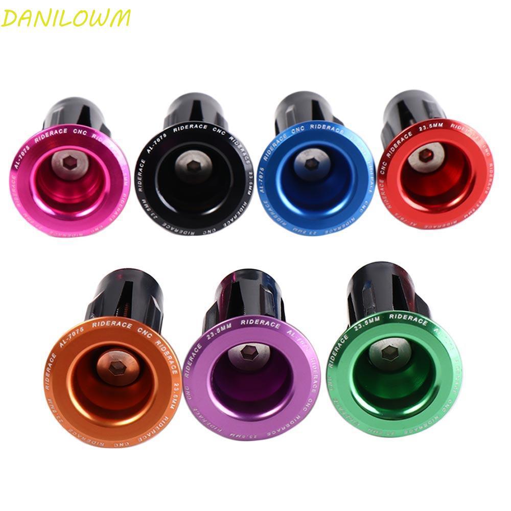 DANILOWM จักรยาน Grip End Cap ทำจากอะลูมิเนียม สำหรับบาร์จักรยาน พอดีกับการใช้งานและตกแต่ง