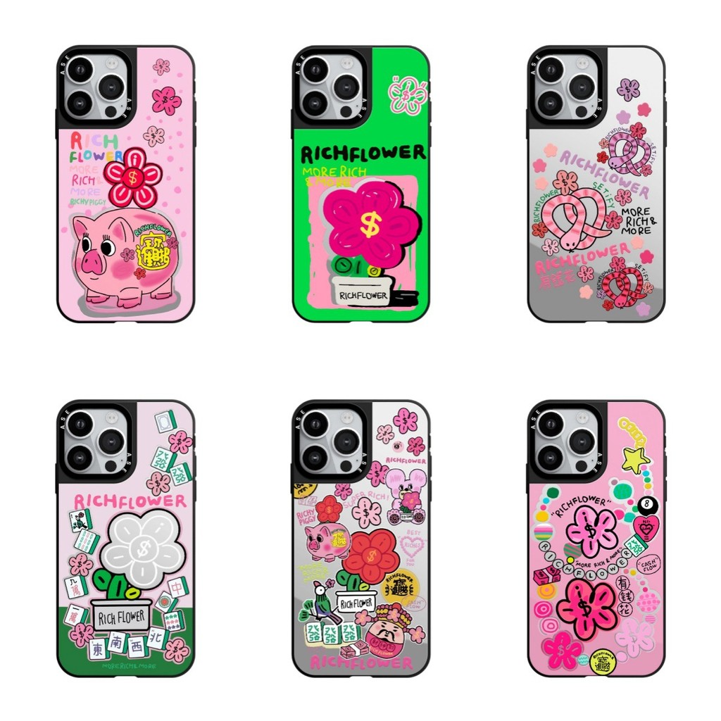 R RICH FLOWER RICH FLOWER Hair Hair Hair 16Pro เหมาะสําหรับ iPhone17Promax เคสโทรศัพท์ 14 สไตล์ใหม่1