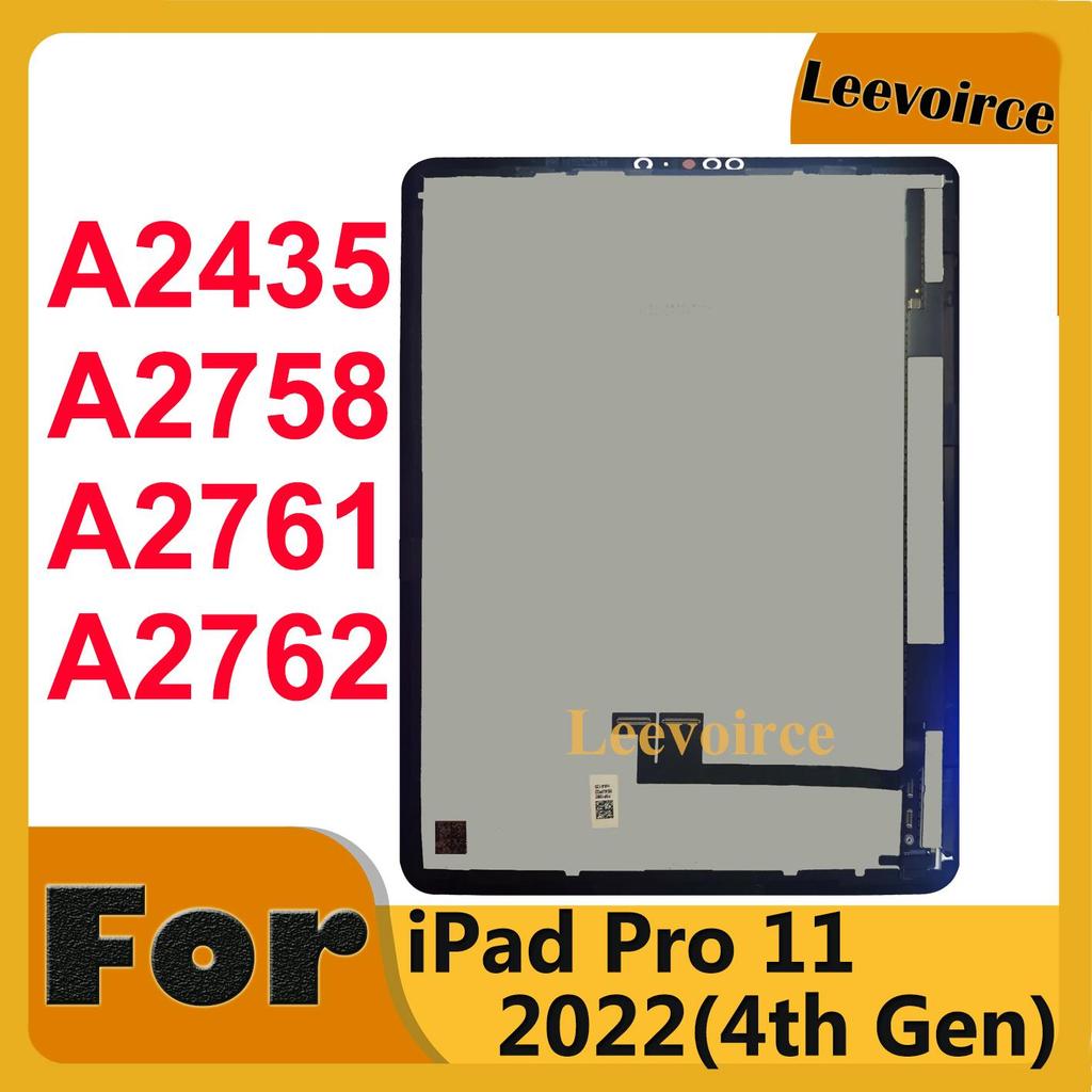 สําหรับ iPad Pro 11 2022 (4th Gen) A2435 A2758 A2761 A2762 A2759 จอแสดงผล LCD หน้าจอสัมผัสแผงกระจกเป