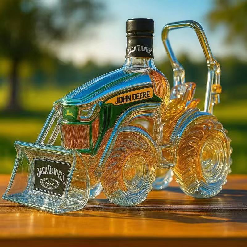 New model for independent stores Tractor Whisky Bottle John Deere Tractor Whiskey Bottle