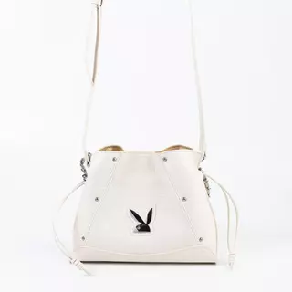 PLAYBOY รุ่น Rebel Bucket Bag กระเป๋าสะพายข้างผู้หญิง รหัสST-BS261PB157 ดีไซน์ทรงถังจีบรูด มี 2 สี