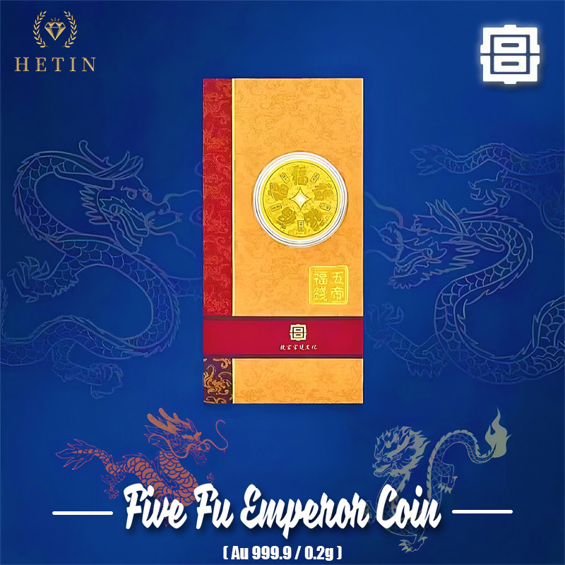 HETIN24K เหรียญทองคำห้ามงคล ทองคำบริสุทธิ์ 999 (0.2 กรัม) ทองแท่ง-พระราชวังอิมพีเรียล IP