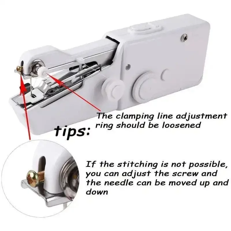 Mini Handheld Sewing Machine Portable Electric Stitcher thumbnail 8