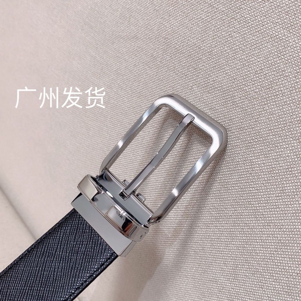 GP0X Mon***anc Pin buckle men's belt width3.5CM For double-sided use, please contact customer servic