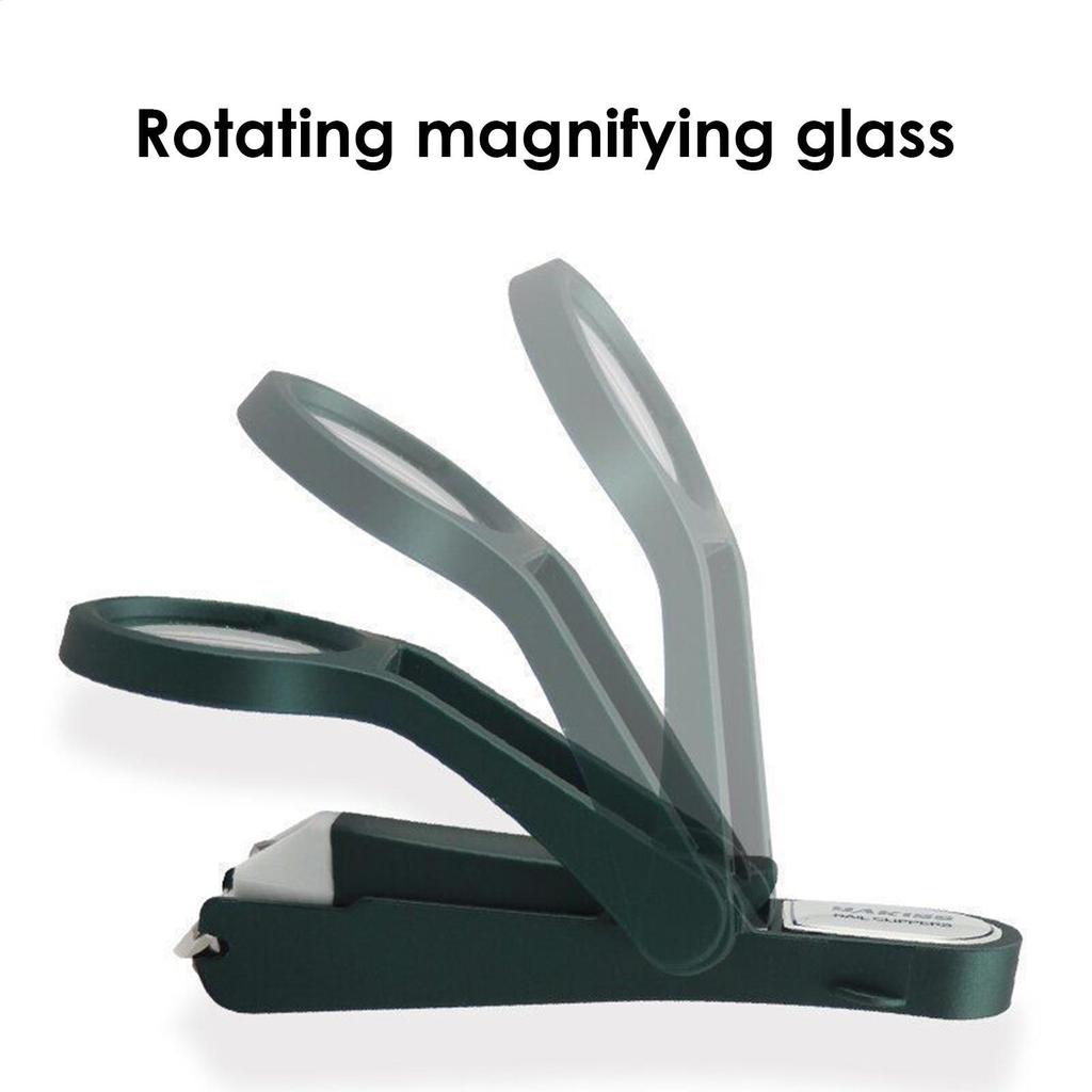 Fingernail Clippers for Seniors Fingernail Clippers Nail Filer Toenail Clippers with Magnifier Glass