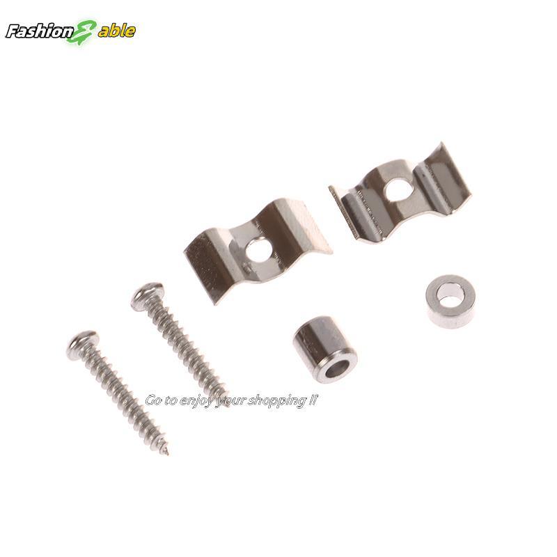 Fashion.shop03 1Set กีตาร์ String Trees Retainers กีตาร์ไฟฟ้าพร้อมสกรู String Guides ทอง/เงิน/เลือกอ