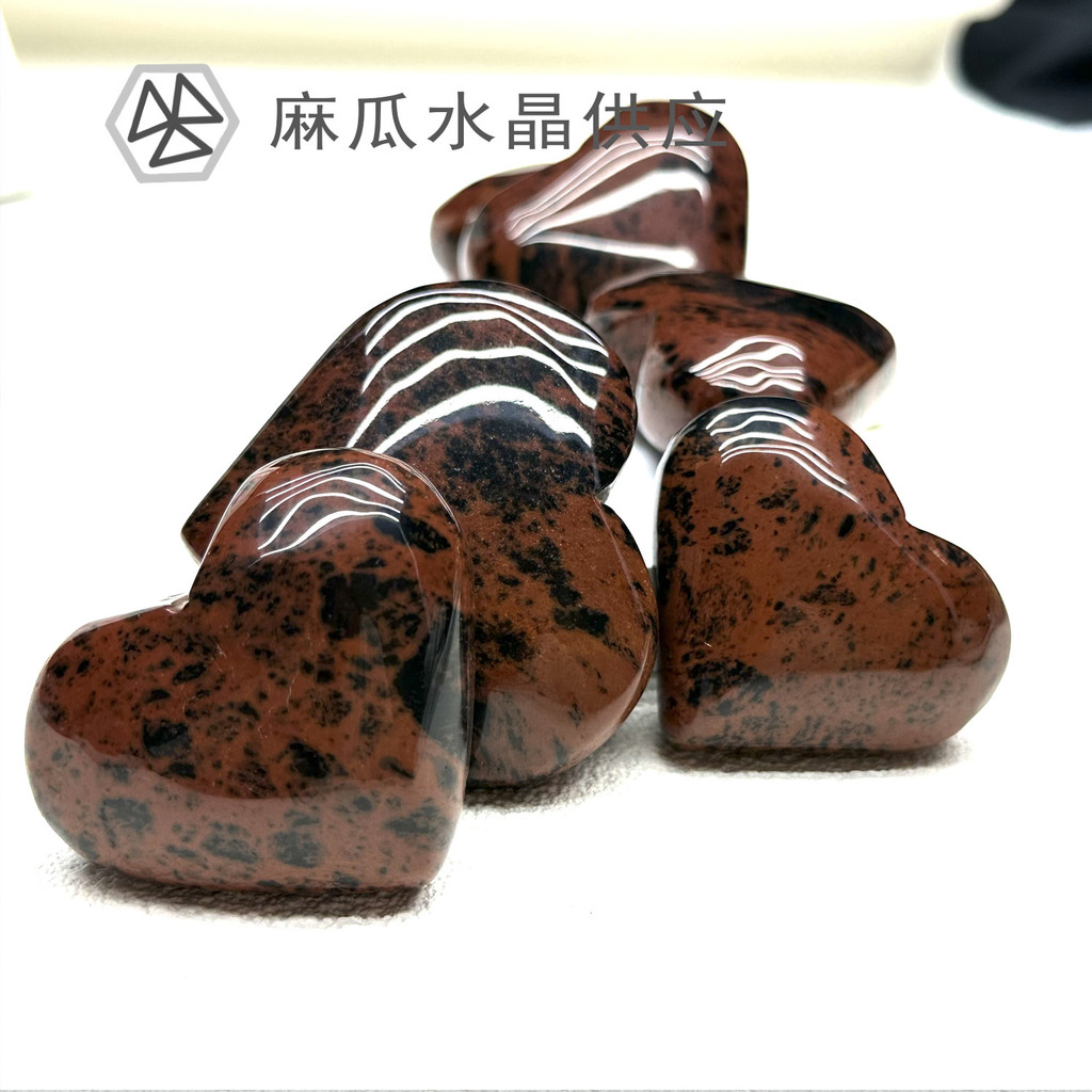 Donghai คริสตัลธรรมชาติสีแดง Obsidian Love Play เครื่องประดับ Obsidian คริสตัลหินหยาบขัดรูปหัวใจ tk 