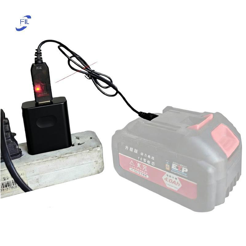 FIL 5V ถึง 21V Boost Cable การเชื่อมต่อง่าย Step Up Adapter สําหรับ 21V แบตเตอรี่ชาร์จ Essential สํา
