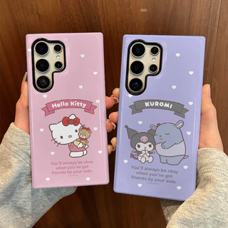 SAMSUNG เคสป้องกันลายคุโรมิน่ารักเหมาะสําหรับSamsung s26 s26ultra s22u s23 Plus s23FE s24 s25 Plus A55 A56 A36 เคสโทรศัพท์มือถือ