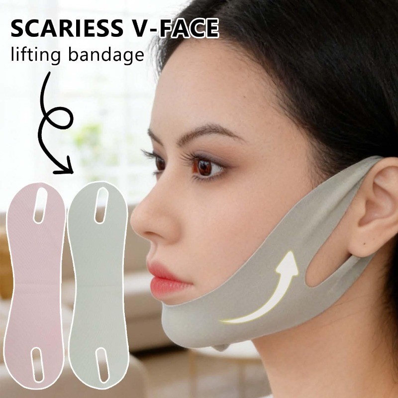 V-Face Lifting & Slimming Bandage - V Line Face Shaper - Elastic Breathable Sleeping Band - เครื่องมือเสริมความงาม - สายรัดกระชับสัดส่วนบนใบหน้า - เข็มขัดยกแก้มคาง