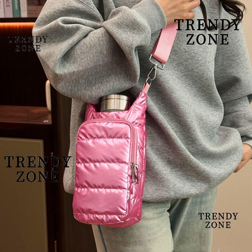 TRENDYZONE กระเป๋าใส่ขวดน้ำ ทำจากไนลอน ใช้สำหรับการเดินทางและสะพายไหล่