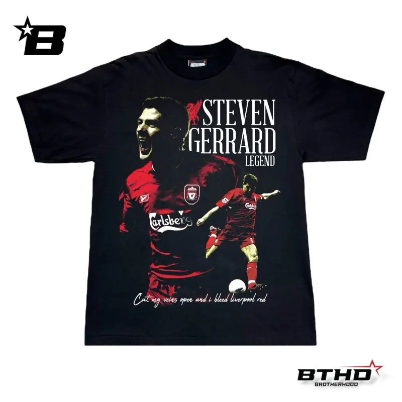 BTHD: STEVEN GERRARD เสื้อทรงโอเวอร์ไซส์คอฟิต เสื้อ ขัด