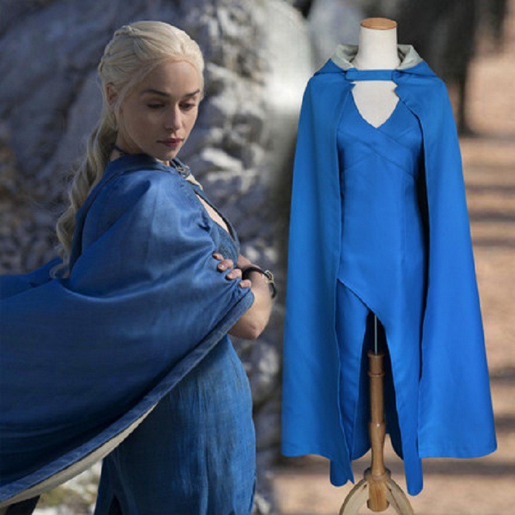 คอสเพลย์เครื่องแต่งกาย Daenerys Targaryen จาก Game of Thrones QP2C