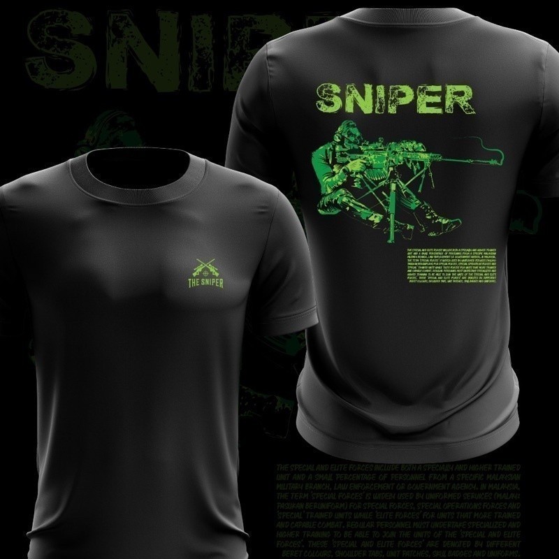 ยุทธวิธี 2024 แฟชั่น Military Silkscreen Sniper เสื้อ / Jersey เสื้อไมโครไฟเบอร์ / Jersey Sublimatio