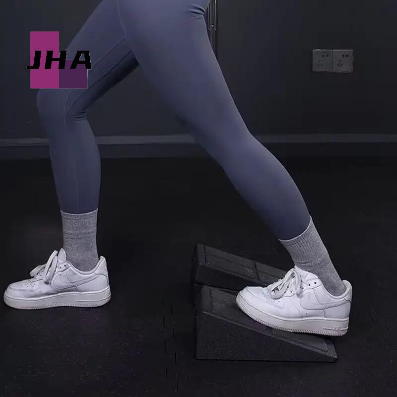 [JHA] 3 ชิ้น Squat Wedge Block ปรับลื่น Squat Ramp Deadlift Wedge Calf Stretcher Slant Board Strengt
