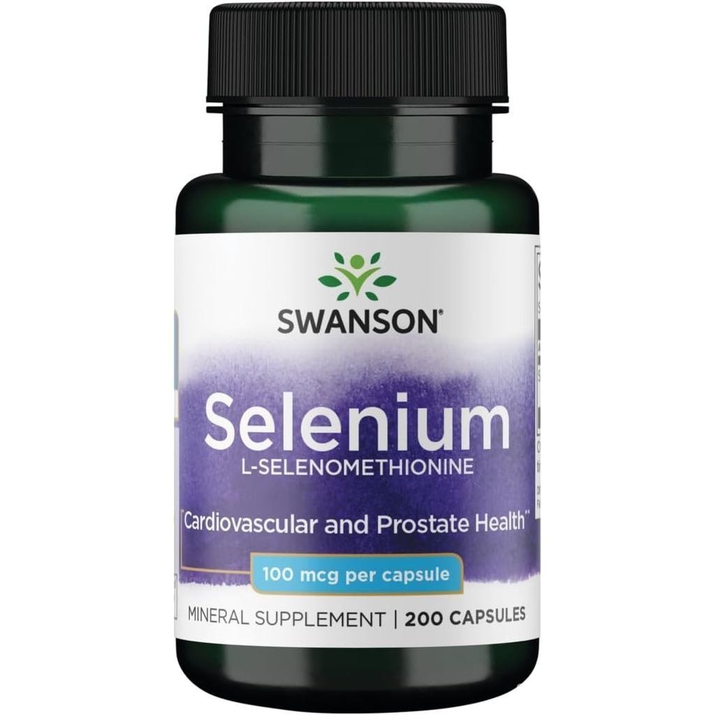Swanson Selenium (L-Selenomethionine) 100 mcg 200 แคปซูล