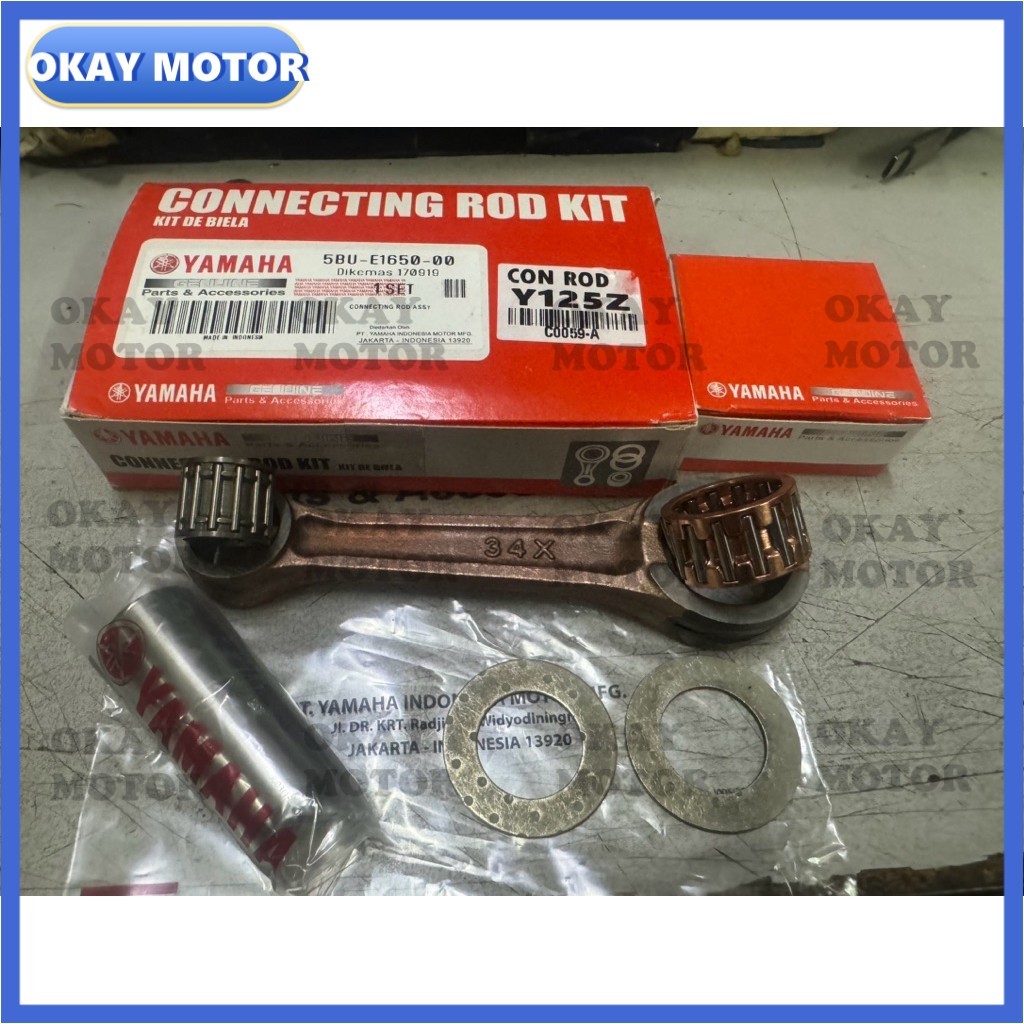 YAMAHA 125 Y125 125Z Y125Z Y125ZR 125ZR 34X 5BU-E1650-00-0M CONNECTIONING ROD copy คุณภาพ con rod co