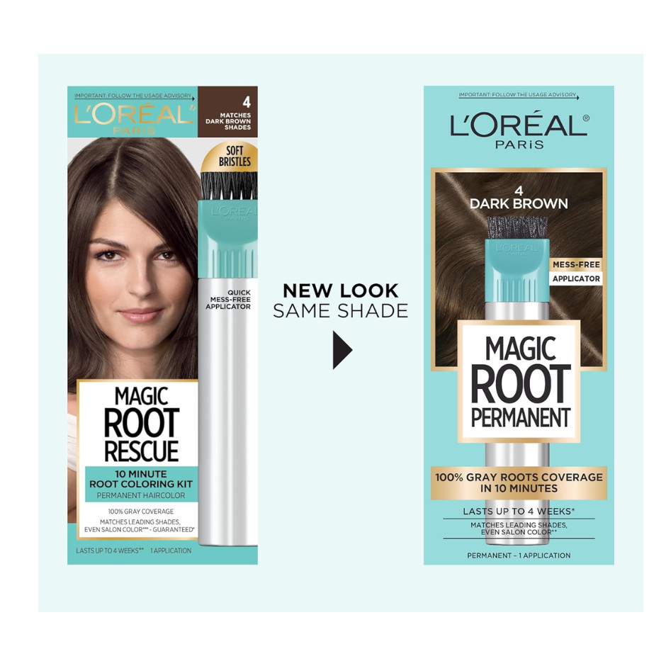 ปิดโคนผมขาว ผมหงอก ภายใน 10 นาที L'Oreal Magic Root Rescue, 10 Minute Root Coloring Kit นำเข้าจากอเมริกา