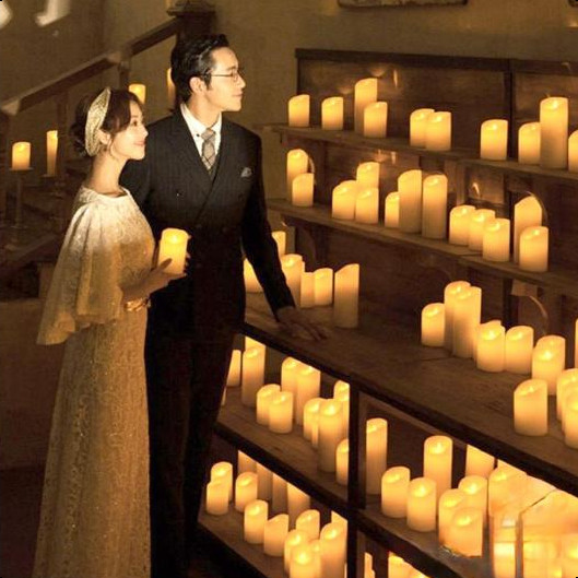 เทียนประดับ เทียนสร้างบรรยากาศ เที พาราฟินจริง เทียน LED candles ด้วยการควบคุมระยะไกล เทียนใส่ถ่าน เทียนปลอม เทียนตกแต่ง ราคา ถูกที่สุด ดีลบีเคเค แกลเลอรีภาพที่ 6