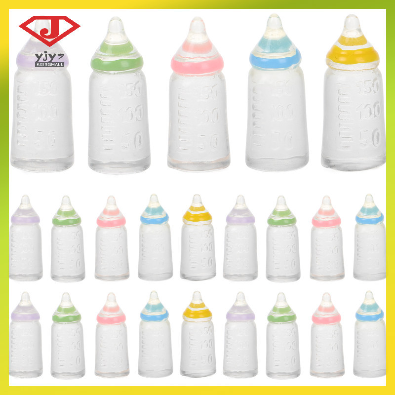 30 ชิ้นตกแต่งของเล่นสําหรับทารก Minature ขวดนม Tiny Mini พลาสติกเล็ก yuanjingyouzhang
