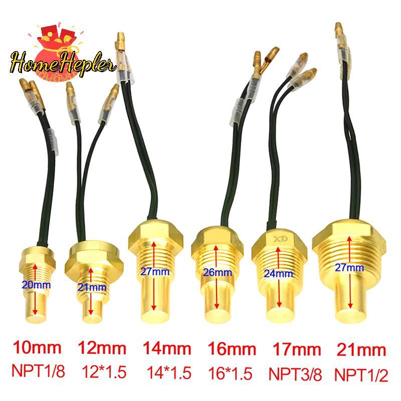 HomeHepler 1PC 12V/24V เซ็นเซอร์อุณหภูมิน้ําสากล ขนาด 10-21 มม. สําหรับรถยนต์