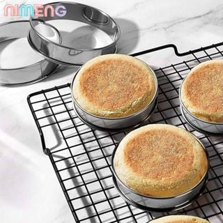 NIMENG แหวนมัฟฟิน, แม่พิมพ์คุกกี้, วงกลมอบสแตนเลส, แหวนทําอา…