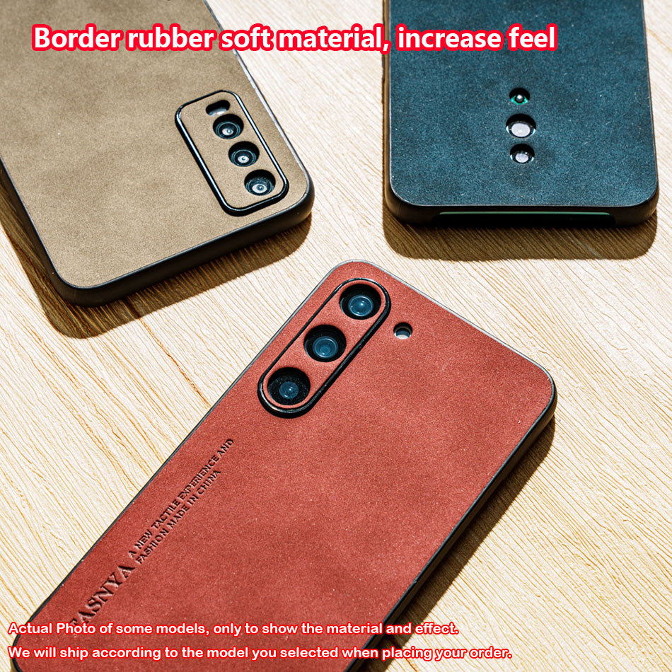 Skin-sensation สําหรับ Vivo Y52 Y72 5G Y75s Y53s V2041 V2111A V2058 Elegance Retro หนังเคสโทรศัพท์ลื่น Sweatproof ฝาครอบสีอ่อน slim กันกระแทก - รูปที่ 4