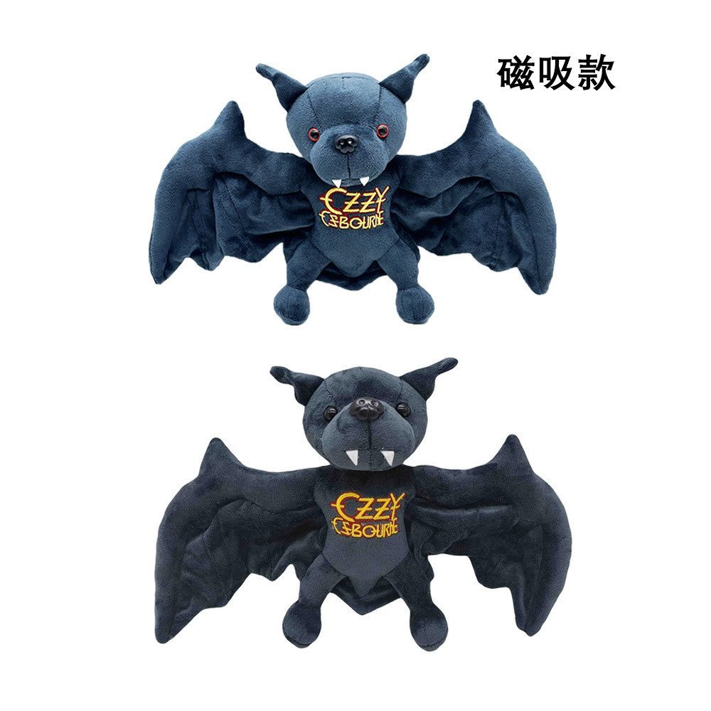 สินค้าใหม่ข้ามพรมแดน Ozzy Osbourne Bat Plush Oz Osbourne ตุ๊กตาค้างคาวแม่เหล็ก