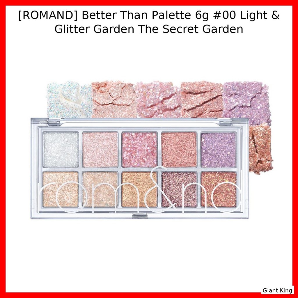 [ROMAND] Better Than Palette 6g #00 Light & Glitter Garden The Secret Garden / กลิตเตอร์ อเนกประสงค์