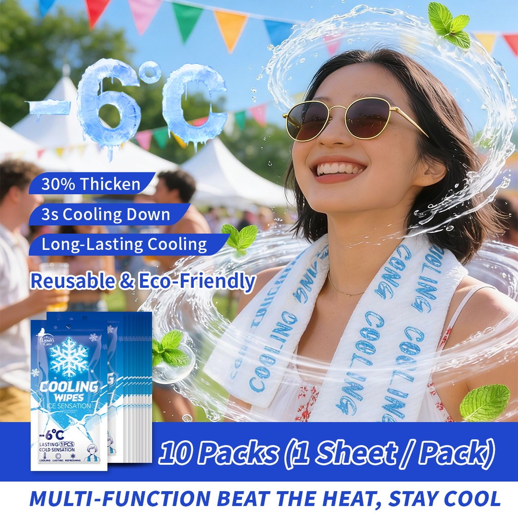 ผ้าขนหนูขนาด 65x25 ซม. สำหรับระบายความร้อนทันที เหมาะสำหรับกิจกรรมกลางแจ้ง อาทิ กีฬา ทำงาน และเดินป่า