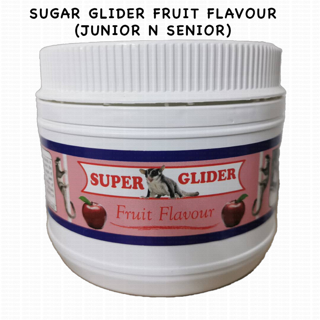 Super Glider Sugar Glider Pet Food Feed Makan Fruit Flavour สําหรับจูเนียร์อาวุโส
