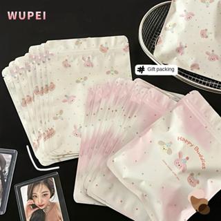 ว้าว 20/50ชิ้น ตรงกันข้าม ถุงของขวัญ,กาวตนเองน่ารักหมีบิสกิต…