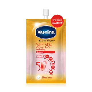 Vaseline Healthy Bright Serum SPF50 PA+++ Sun + Pollution Protection 30ml วาสลีน เซรั่มกันแดด.